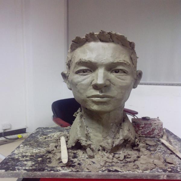 人圖像泥塑立體浮雕