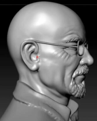 ZBrush真人頭像造型-絕命毒師老白
