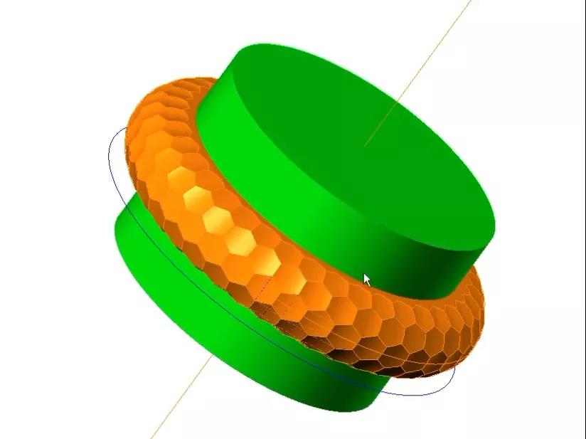 使用ArtForm軟件的幾何曲面做六邊形界面戒指