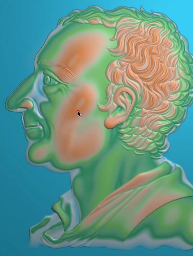 浮雕側(cè)面外國人紀念幣造型(F230419199)