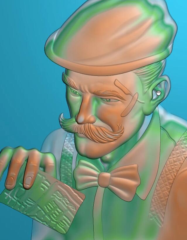 沖壓制作戴帽子的男人（F230421299）